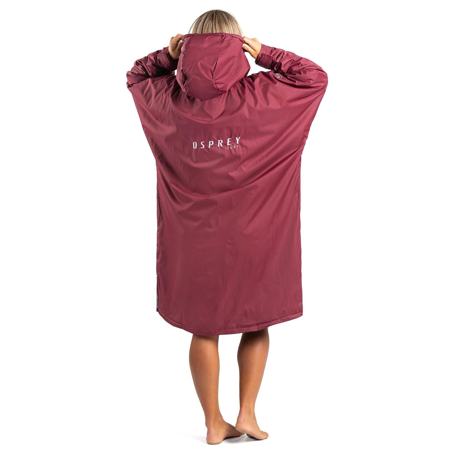 Unisex Hooded Osprey Changing Robe Waterproof & Windproof Maroon