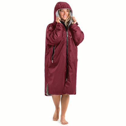 Unisex Hooded Osprey Changing Robe Waterproof & Windproof Maroon