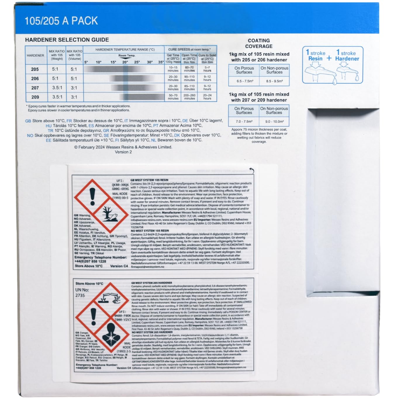 West System A Pack Epoxy Resin & Hardner