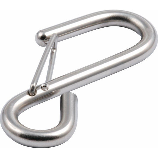 Allen Stainless S Hook w Spring Keeper 67mm