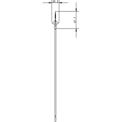 Allen Aerovane Wind Indicator for Dinghies Masthead 190mm 7.5" fits burgee clip