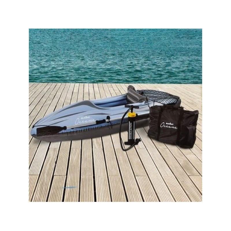 Summit Oceana 1 Person Inflatable Kayak Kit Blue