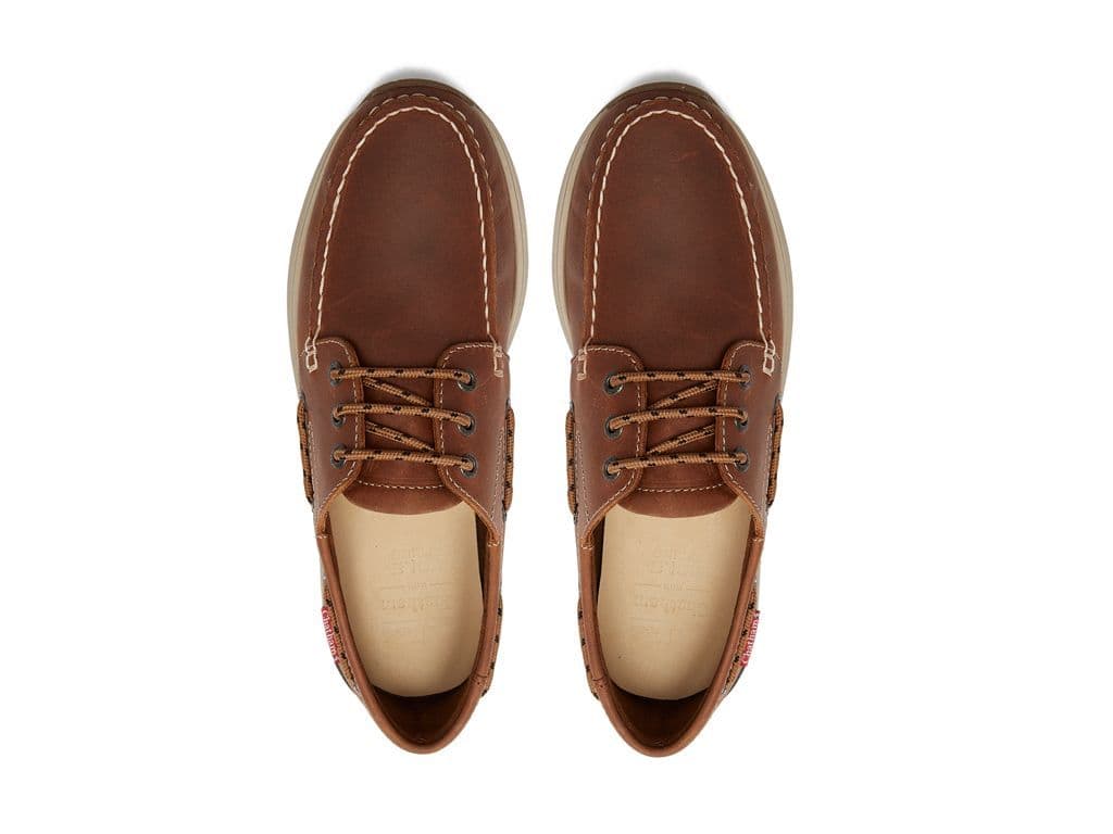 Chatham Hastings Tan  Classic  Premium Lace up Boat shoe