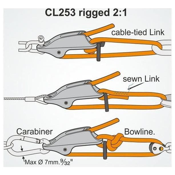 Clamcleat Trapeze or Kicker Cleat Block Hard Anodised