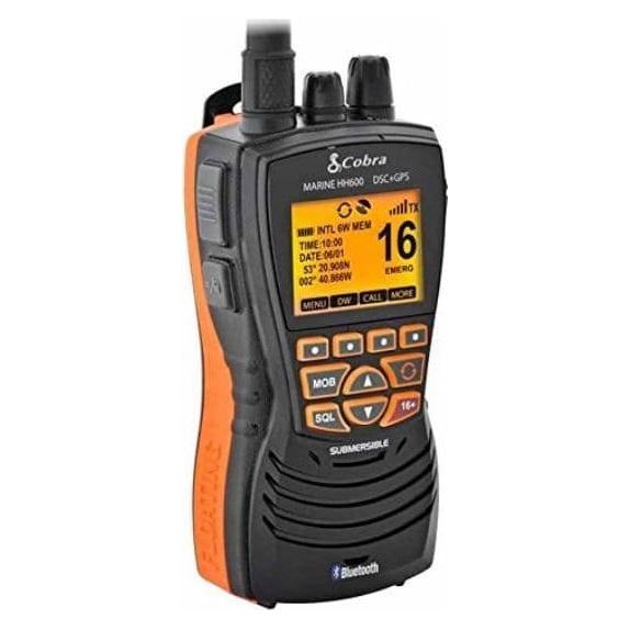 Cobra Marine DSC MR HH 600E VHF  Hand Held VHF Floating Radio GPS Bluetooth