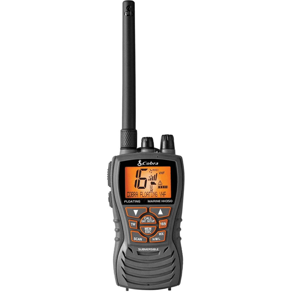 Cobra Marine VHF Hand Held Floating Radio HH350 FLT EU Submersible Lithium Ion