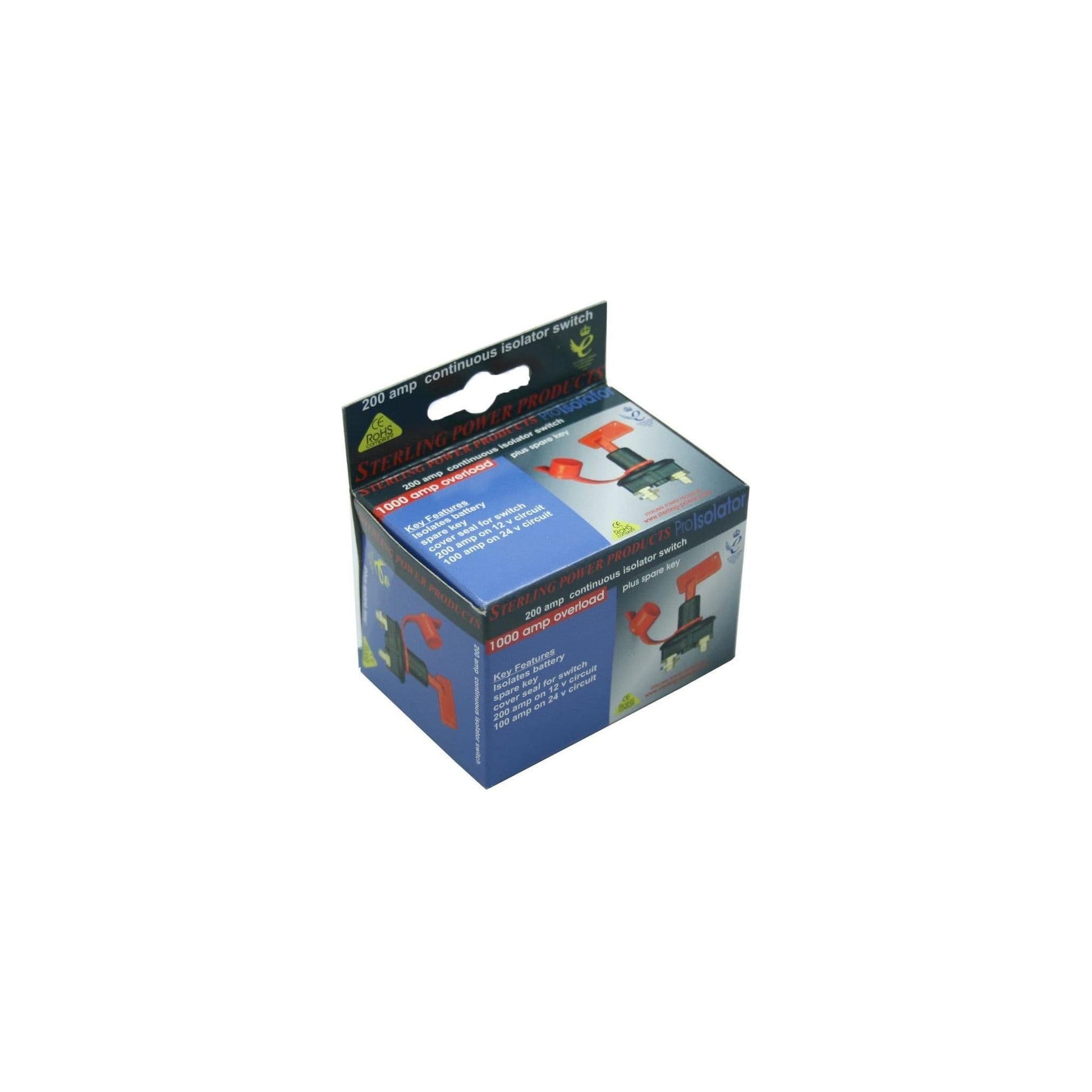 Continuous  12v Battery Isolator Switch Sterling Power Products with 2 Keys