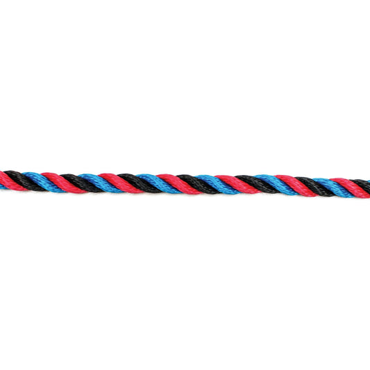 Kingfisher 3 Strand Rope Red/Black/Blue 8mm