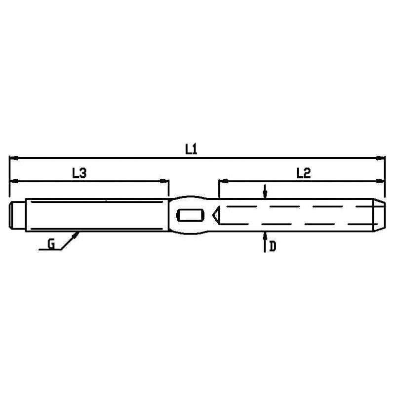 Blue Wave Swage Stud UNF 5mm x 5/16in