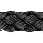Liros 4mm Pre-Stretched Marine Rope Black