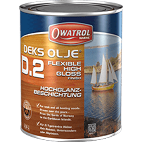 DEKS OLJE D2 High Gloss Oil Varnish suits all Marine Woods