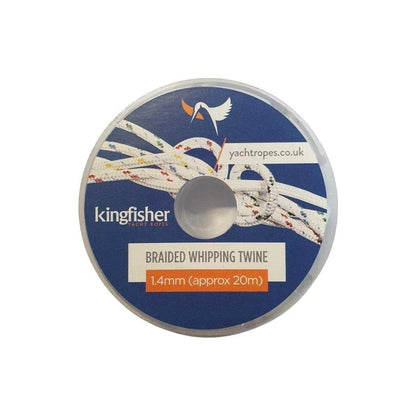 Kingfisher 1.4mm Braided Whipping Twine - White