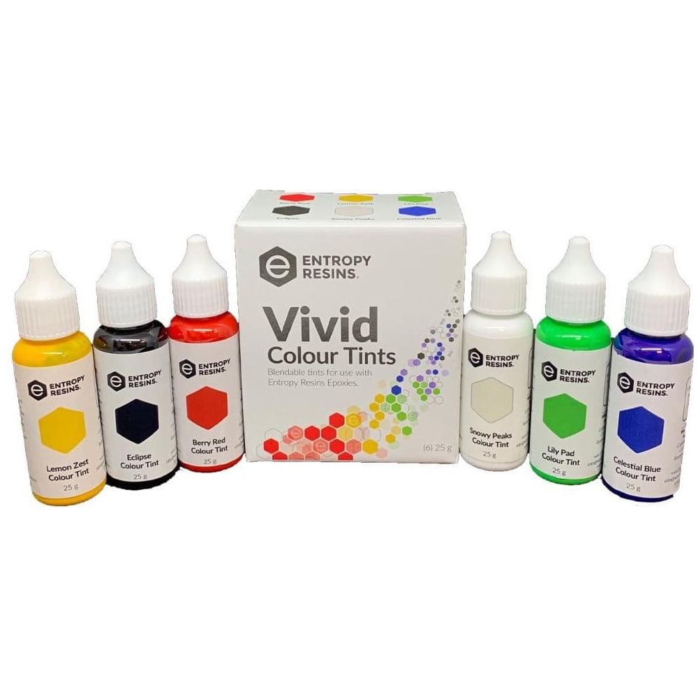 Entropy Epoxy Resin Colour Tint Vivid 6 x 25grm