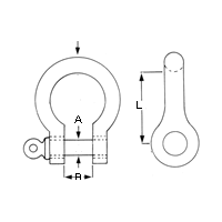 Galvanised Bow Shackle