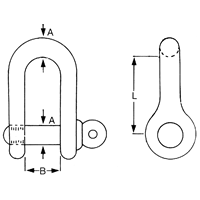 Galvanised D Shackle