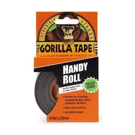 Gorilla Tape Black 9.4m x 25mm Extra Strong Handy Roll