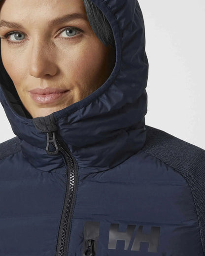 Helly Hansen Women's Arctic Ocean Hybrid Ins Hooded Jacket Navy Blue