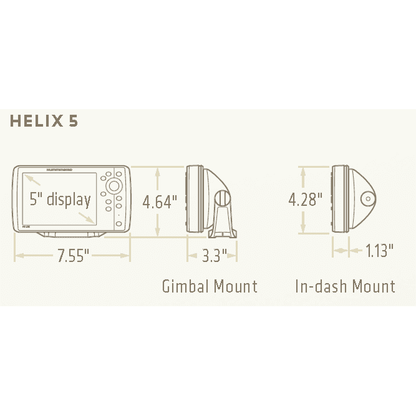 Humminbird Helix 5 Chirp DI GPS G2 Plotter