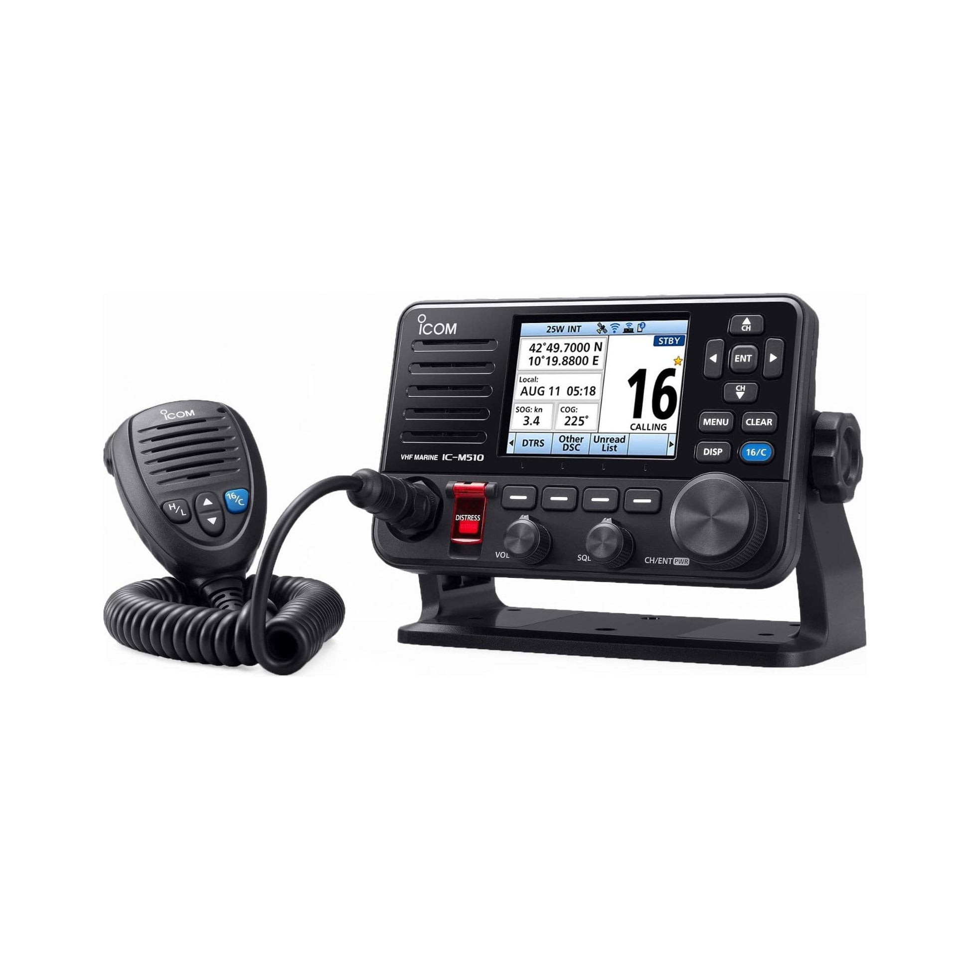 Icom M510E Fixed DSC VHF Lan Transceiver Radio