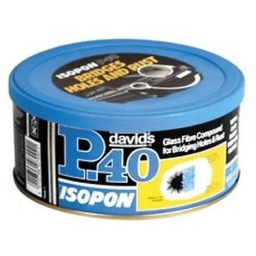 Isopon P40 250ml Glass Fibre Compound for Bridging Holes & Rust Metal GRP