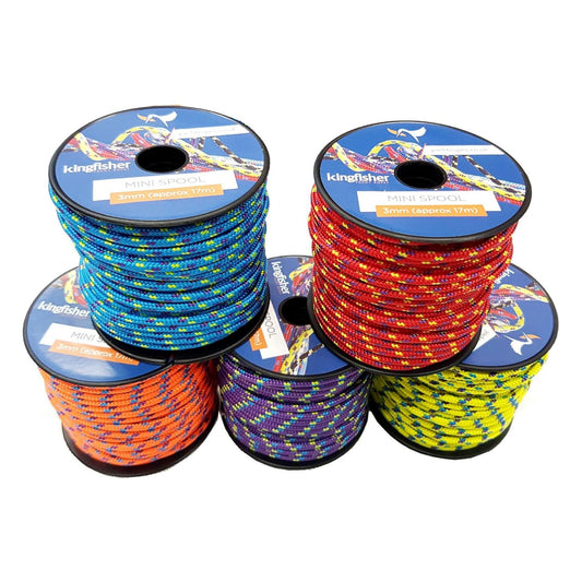 Kingfisher Yacht Ropes 3mm x 17m (Approx) Mini Spool 1 Only.