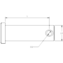 Stainless Steel Clevis Pins 8mm x 19mm