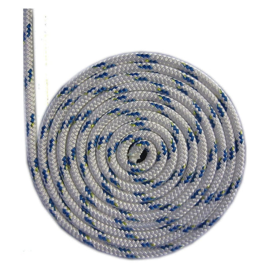 Liros Braid on Braid Rope 6mm 8mm or 10mm Pre-Stretched Blue Fleck (1520)