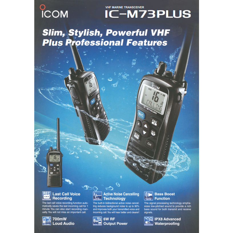 ICOM M73 Euro Plus Handheld VHF