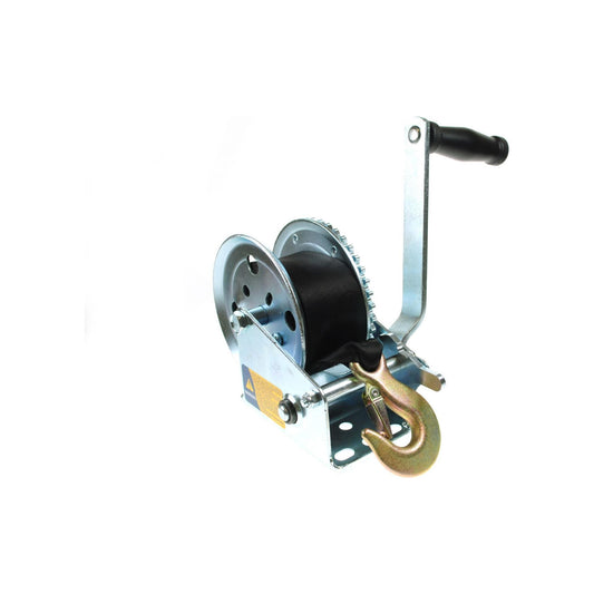 Maypole Boat Trailer Winch 250kg  with Strap and Zinc Plated Hook.