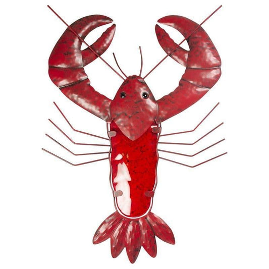 Metal Art Lobster Wall Decor Red 48cm 55208 Nauticalia