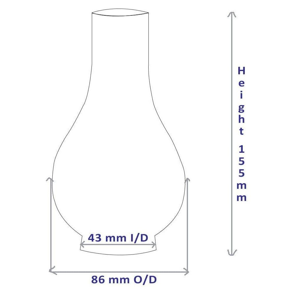 Nauticalia Gipsy Moth and Fastnet Oil Lamp REPLACEMENT Chimney (8103)