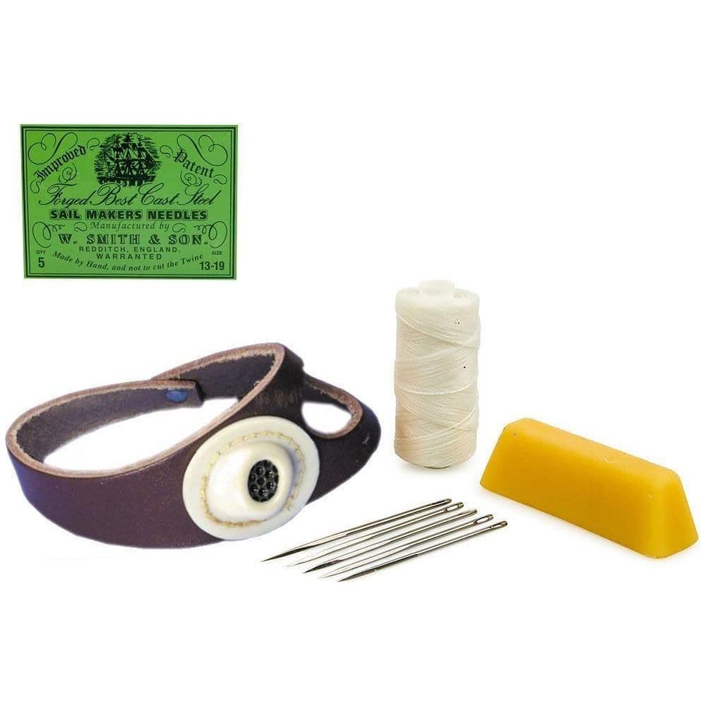 New Marine Sail repair kit including palm,needles,thread & beeswax Sailing gift