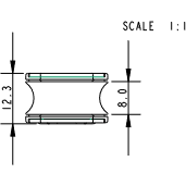 Allen Alloy Sheave Box with 38mm Alloy Sheave A..6H (HA...6H)