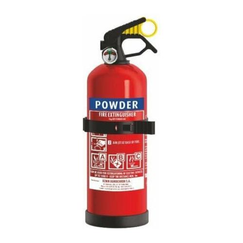 Powder Fire Extinguisher 1KG - Ideal for Boats Cars