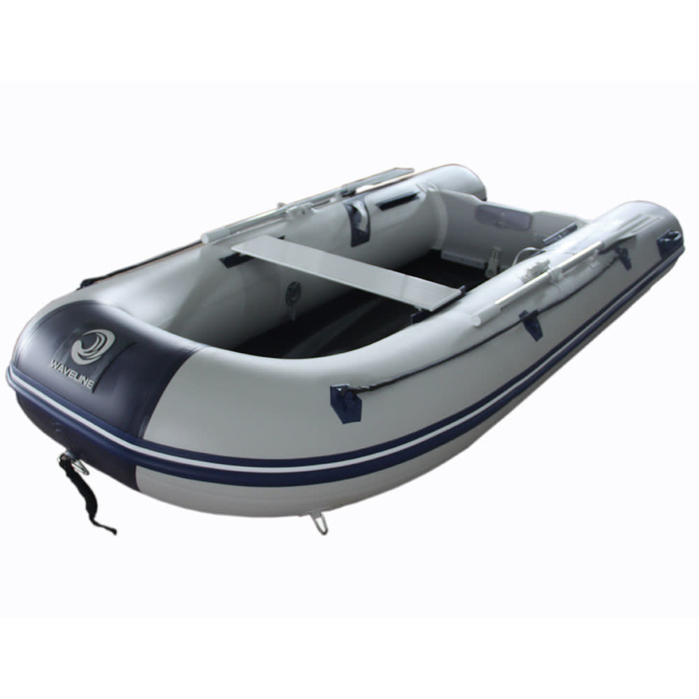Waveline 2.5m Inflatable Dinghy Solid Transom Airdeck VHull - FREE Electric Pump!