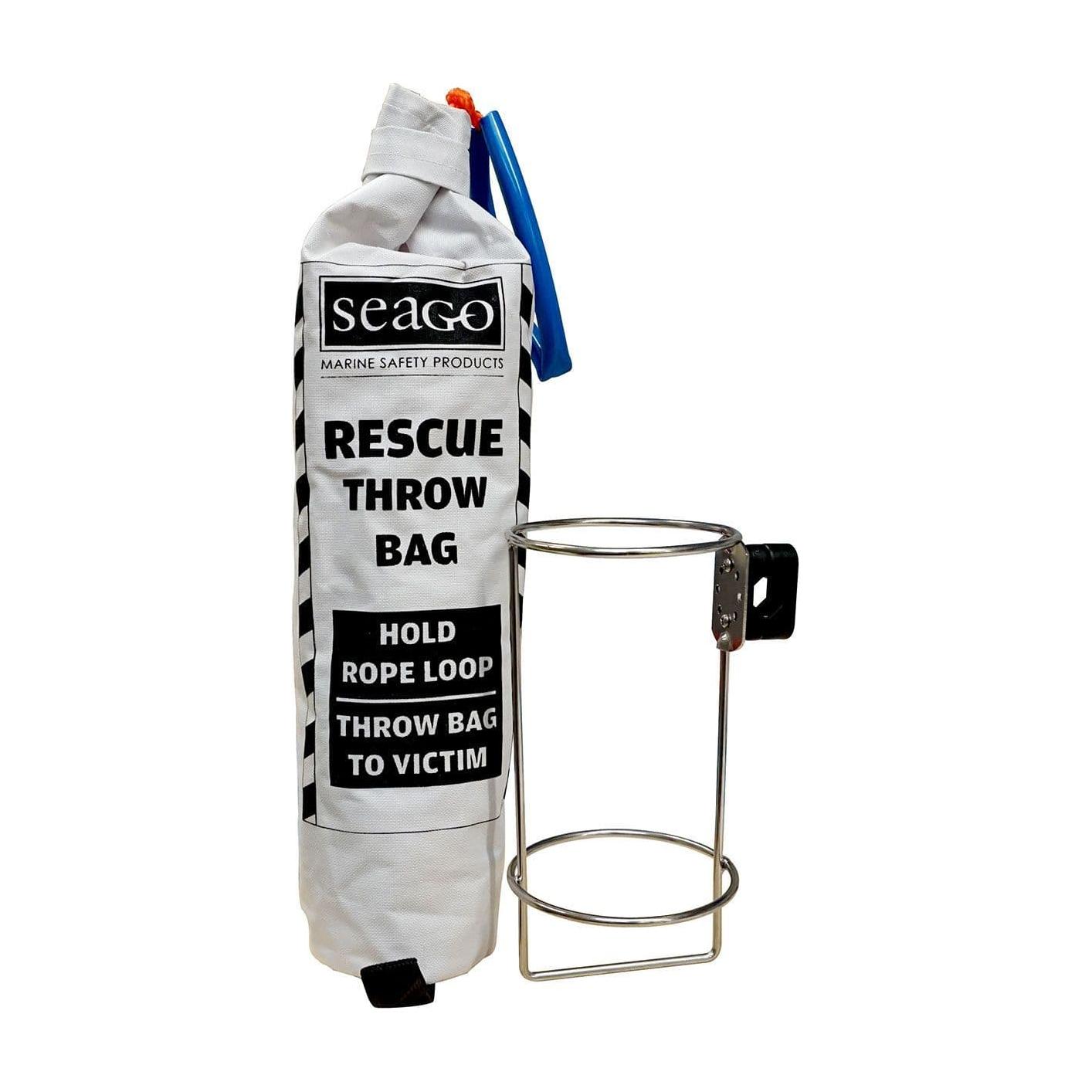 Seago Throw Bag Heaving Line 30m MOB Recovery Line Bracket and Rail Clamp