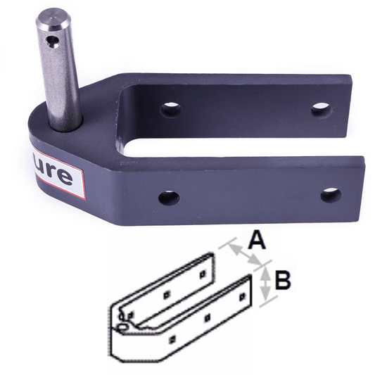 Seasure  Alloy Rudder Pintle  54mm Wide Stock 4 Hole Fixing  18-09