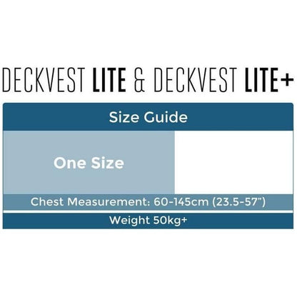 Spinlock Deckvest Lite Lifejacket 170N Automatic Black Lightweight