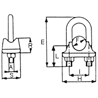 SS Bulldog Clips Wire Rope Grips Stainless Steel