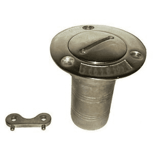 Stainless Diesel Deck Filler  1 1/2" with Key