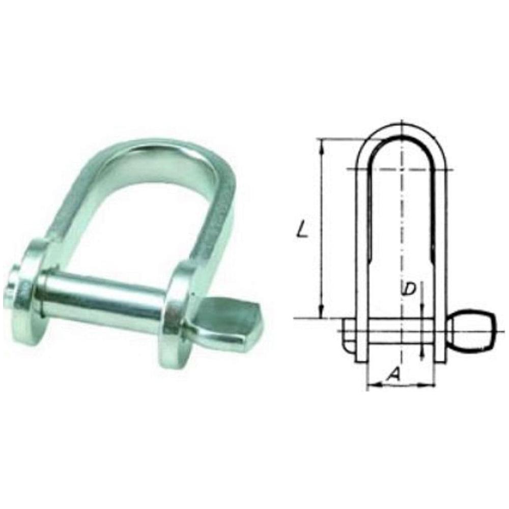 Stainless Key Captive Pin Strip Shackle 5mm BW-180005