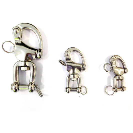 Stainless Steel Swivel Snap Shackle with Fork/Jaw