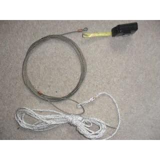 Streaker  Wire Main Halyard spliced to 3 strand rope and 5mm Captive Pin Shackle.