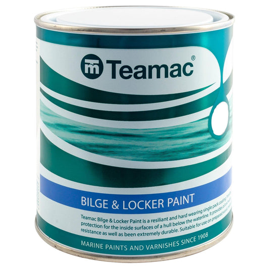 Teamac Bilge and Locker White Paint 1Ltr