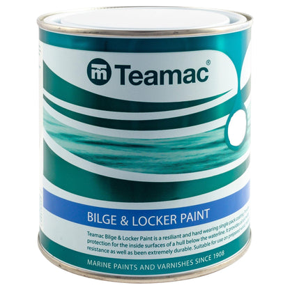 Teamac Bilge and Locker White Paint 1Ltr