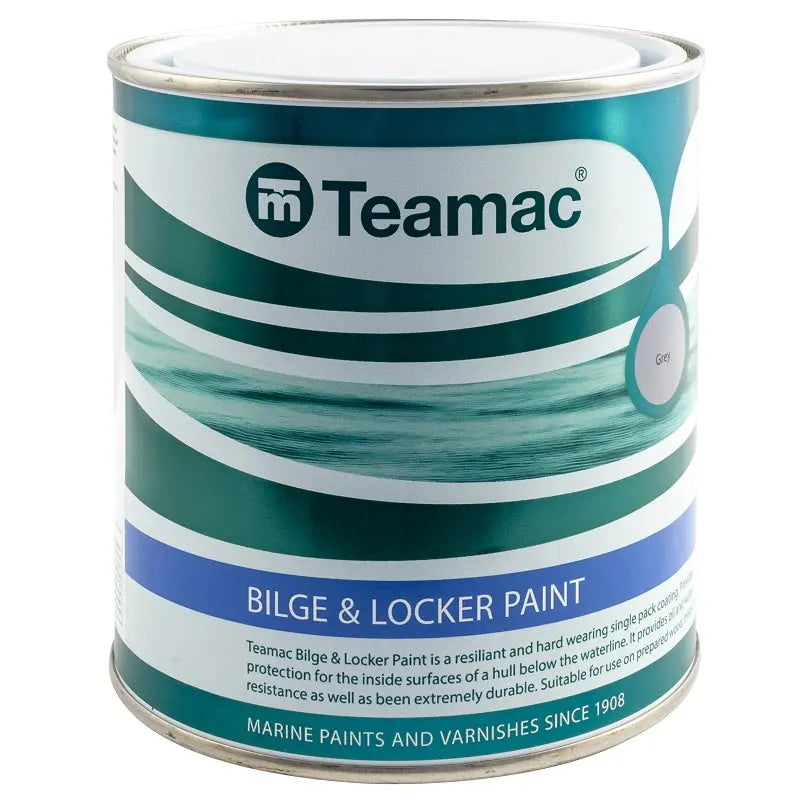 Teamac Bilge Paint Grey 1 Litre Tin
