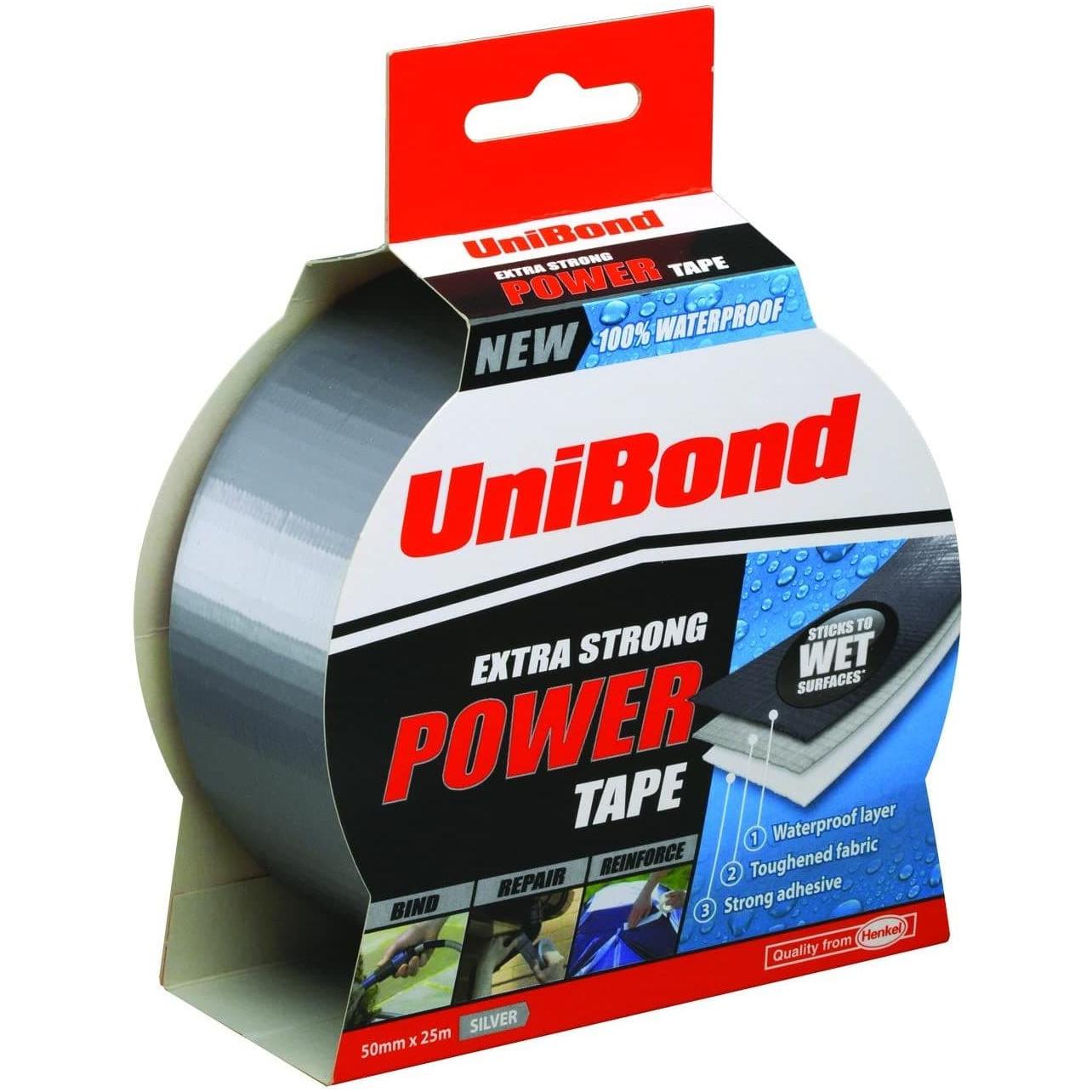 UniBond Silver Extra Strong Power Tape 50mm x 25m