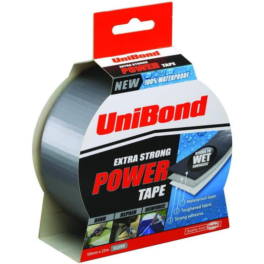 UniBond Silver Extra Strong Power Tape 50mm x 25m