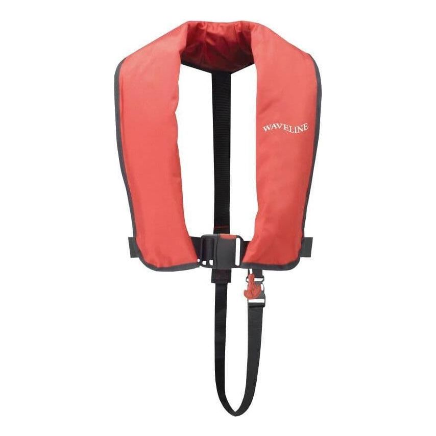 Waveline 165N ISO Red Manual LifeJacket Budget Boating Life Jacket