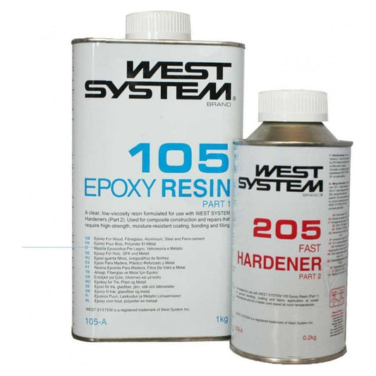 West System A Pack Epoxy 105/205 1.2kg Ratio 5:1